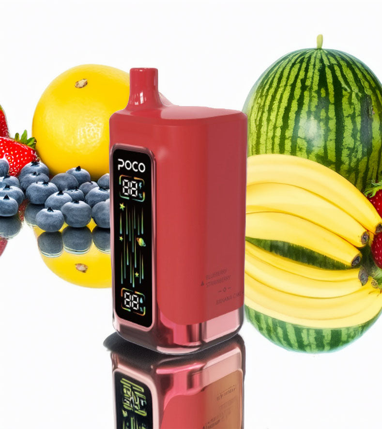 Poco FR 80000 – Strawberry Raspberry Cherry & Watermelon Lychee & Blueberry Strawberry & Banana Cake 5%