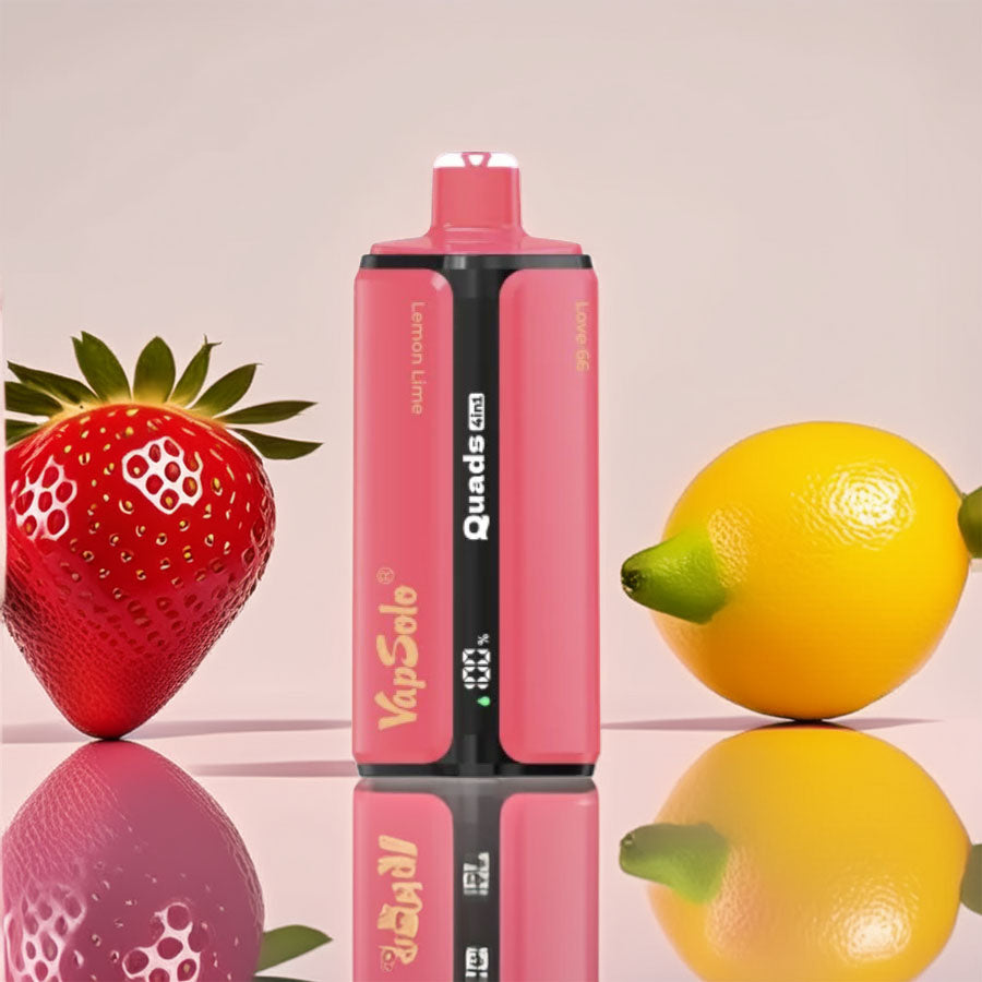 VapSolo Quads 80000 – Lemon Lime & Watermelon Ice & Black Ice Dragonfruit Strawberry & Love66 5%